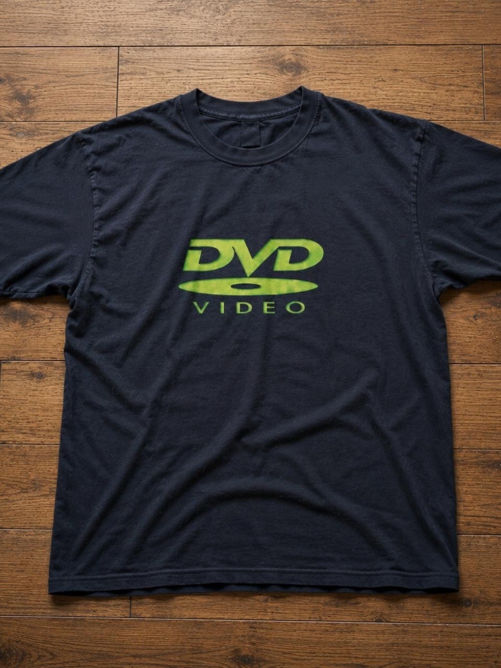 Black DVD video T shirt